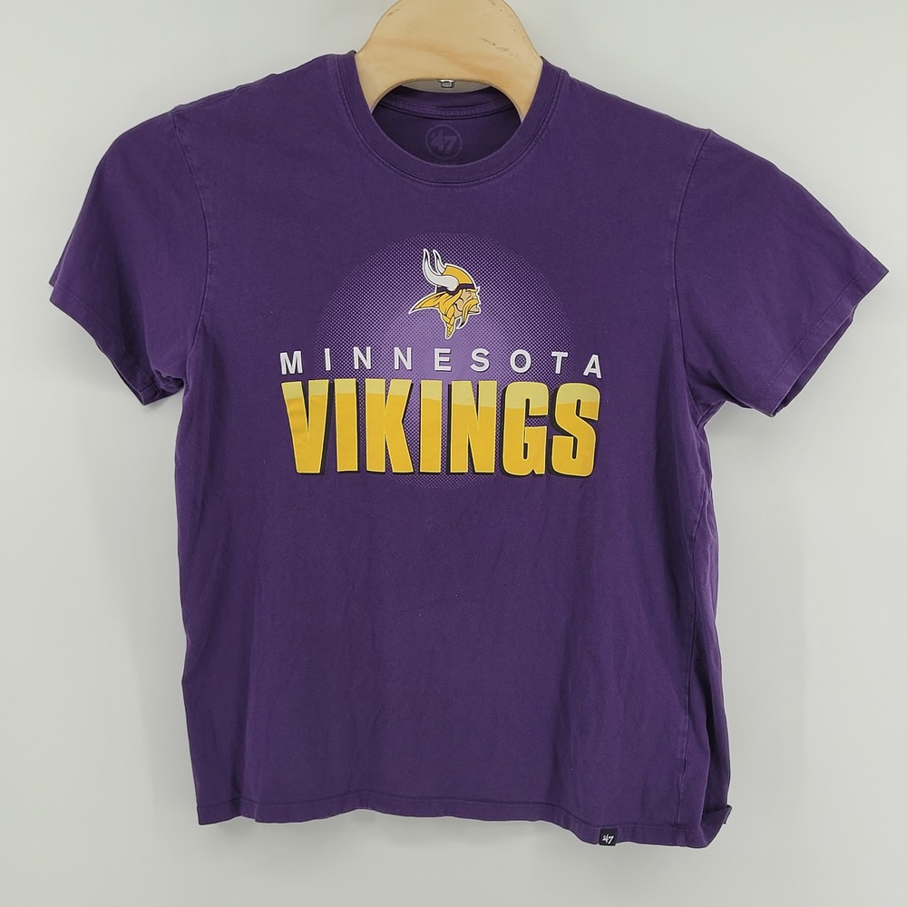 Minnesota Vikings T-Shirt‎ Mens XL '47 Brand Purple NFL Graphic Tee